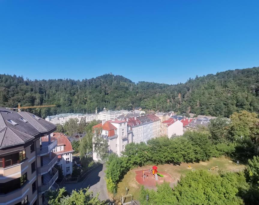 Ubytovani Ester - Utulny Byt V Lazenskem Centru Karlovych Varu Se Zahradkou Apartment Karlovy Vary Luaran gambar